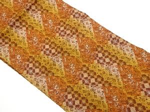 切り嵌め風花唐草模様織出し名古屋帯